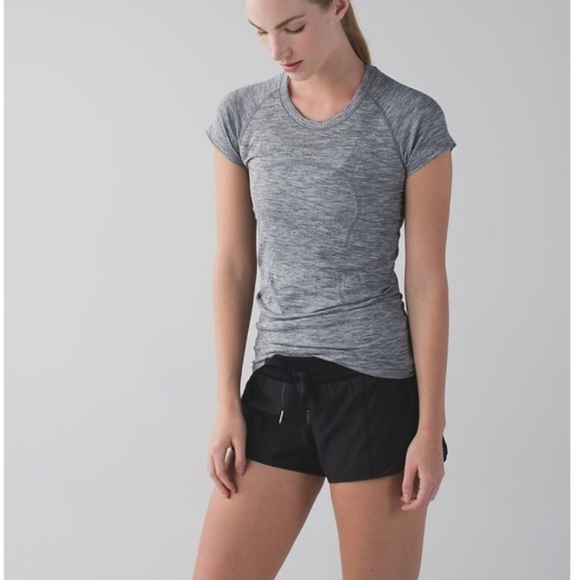 lululemon athletica Tops - Lululemon Swiftly deep grey short sleeve top